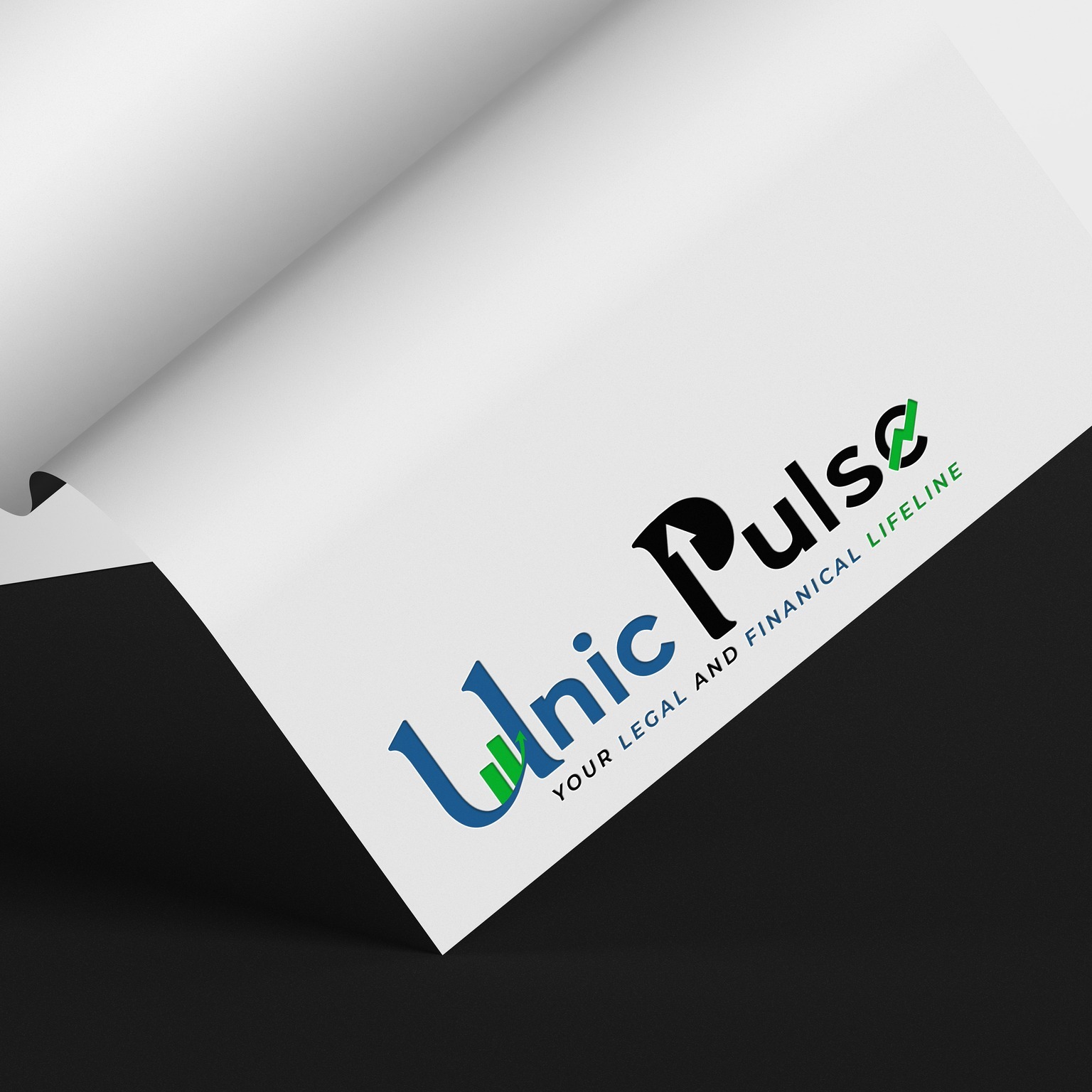 Unic Pulse legal and financial consultancy logo design