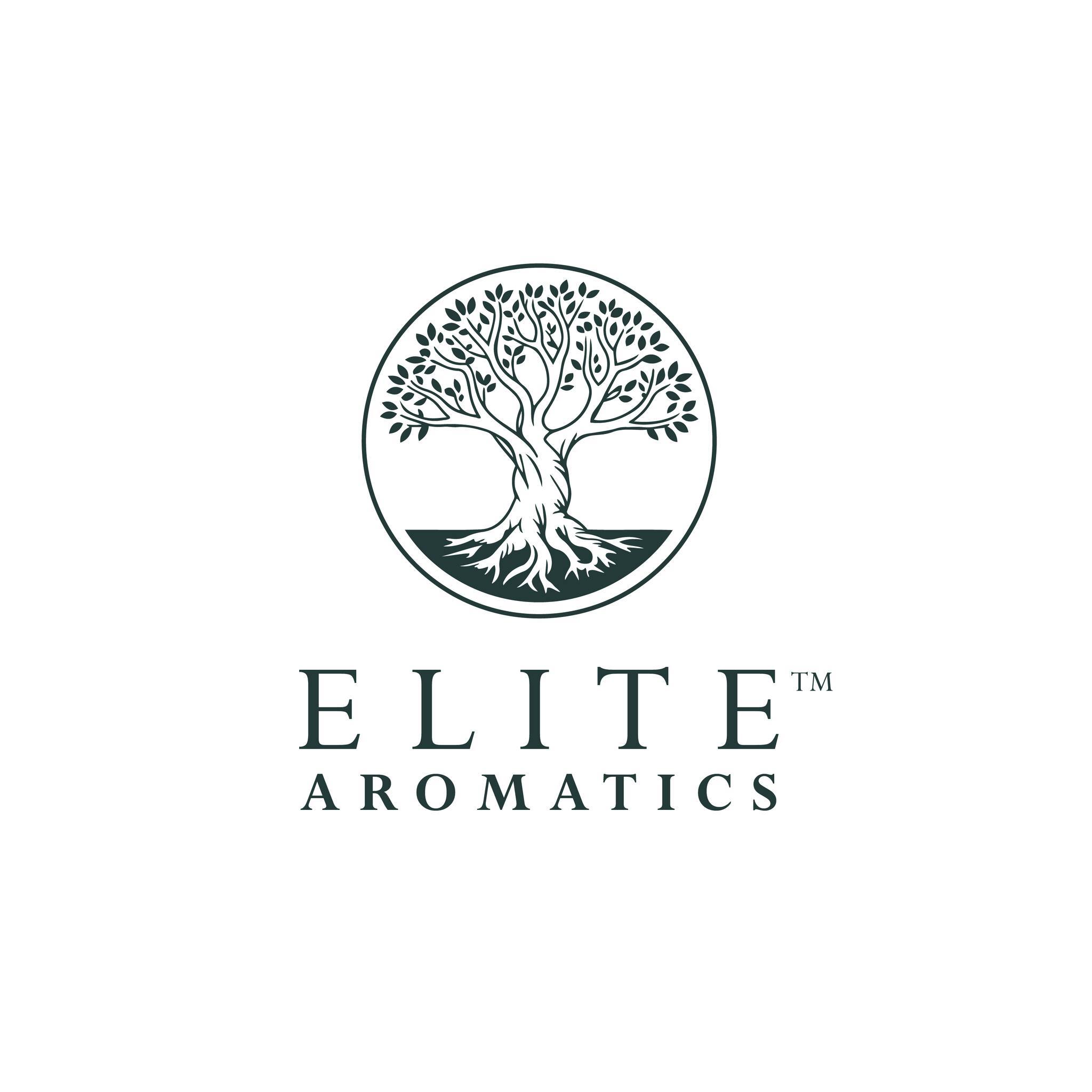 Organic tree logo design for Elite Aromatics natural brand