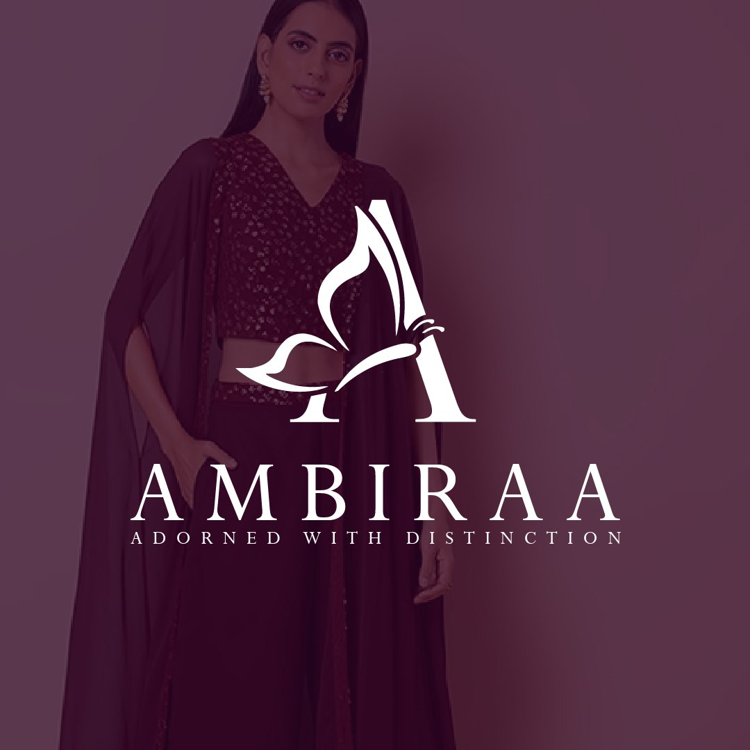 Luxury fashion logo design for Ambiraa clothing brand