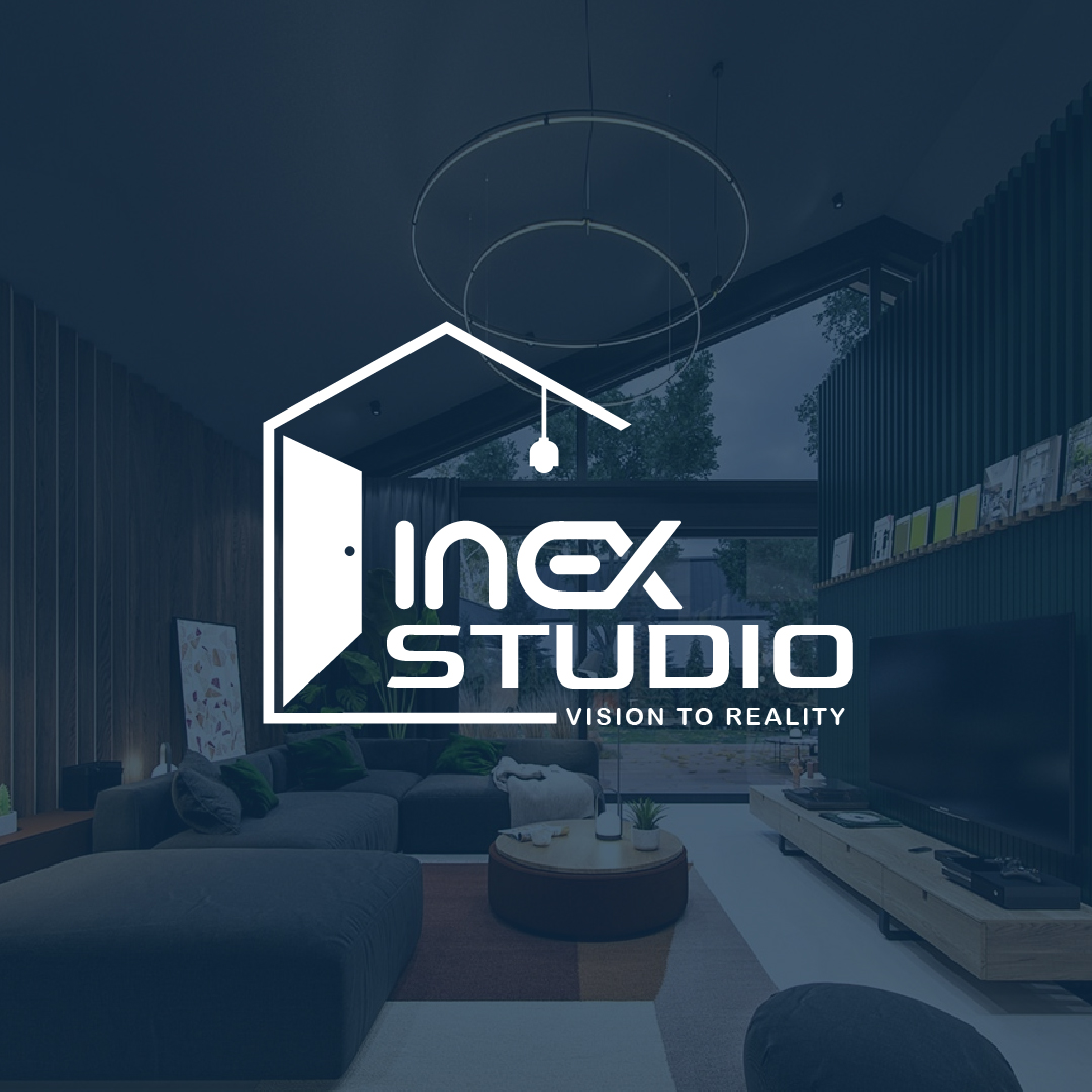 Modern interior studio logo design for Inex Studio