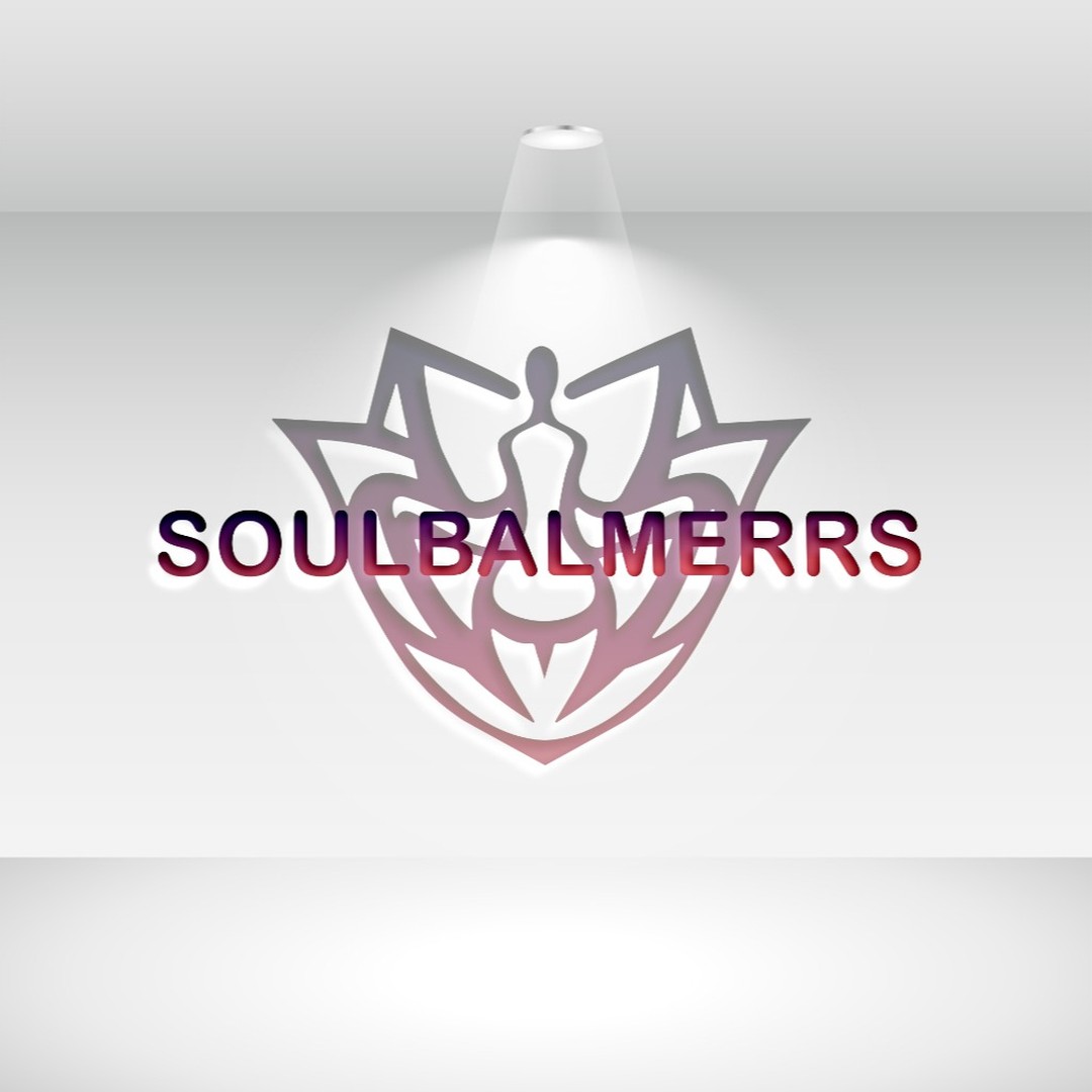 Soul Balmerrs wellness logo with abstract lotus-inspired symbol