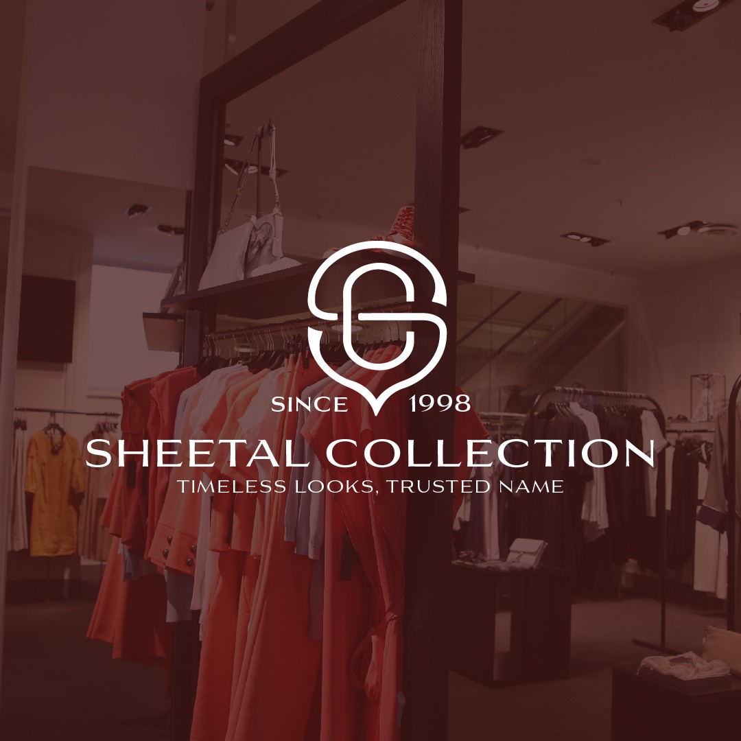 Sheetal Collection fashion brand logo design for clothing store