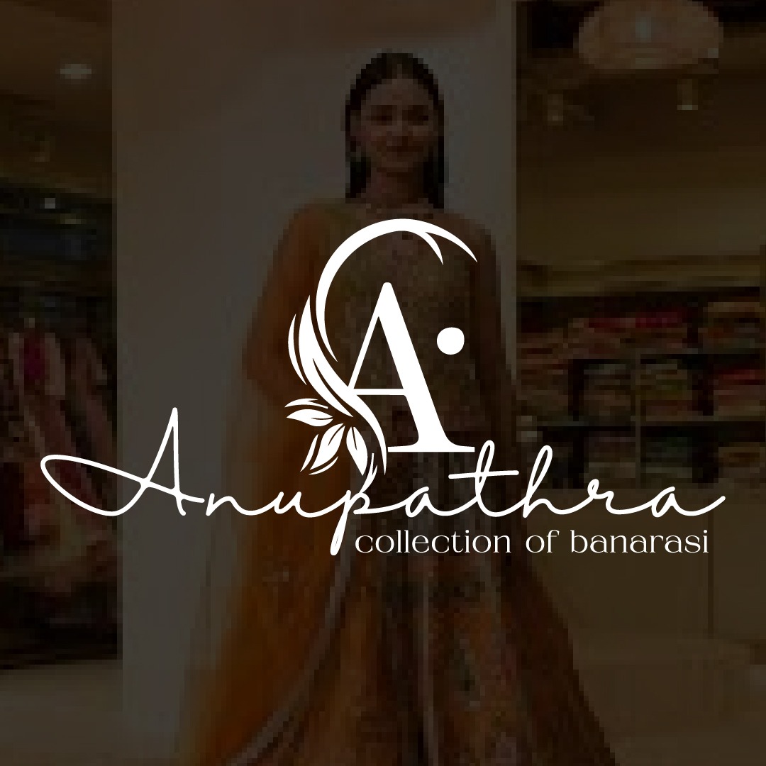 Anupathra Banarasi saree brand logo design
