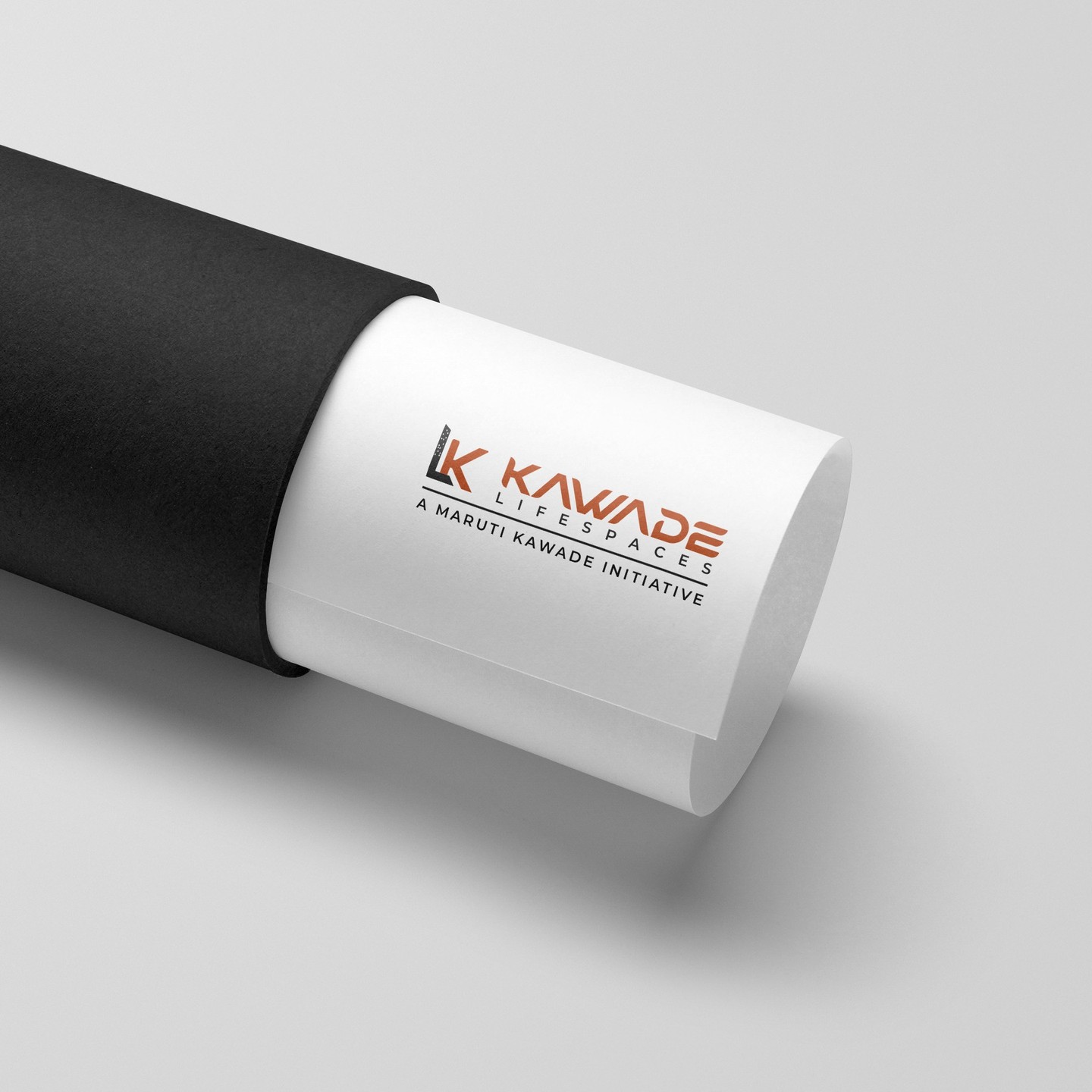 Kawade Lifespaces real estate logo with modern building background