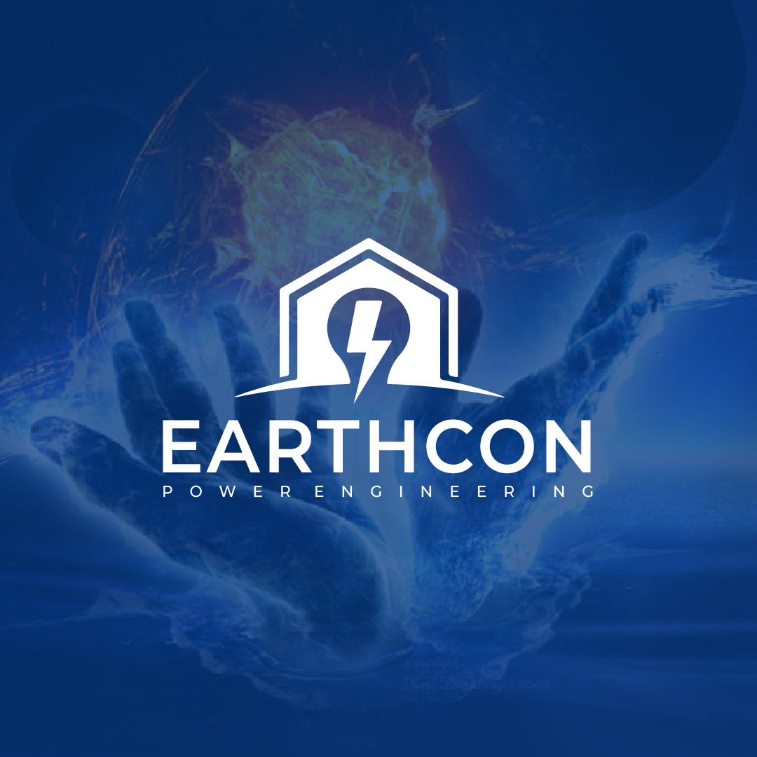 Earthcon Power Engineering professional electrical logo design