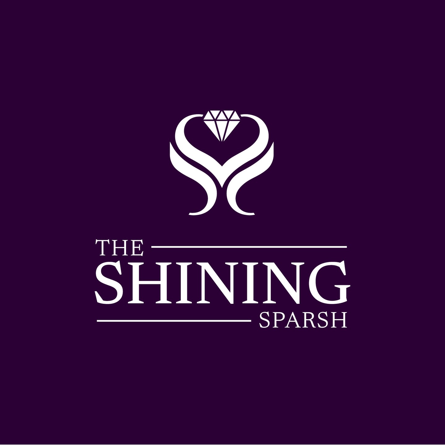 The Shining Sparsh luxury jewellery brand logo design