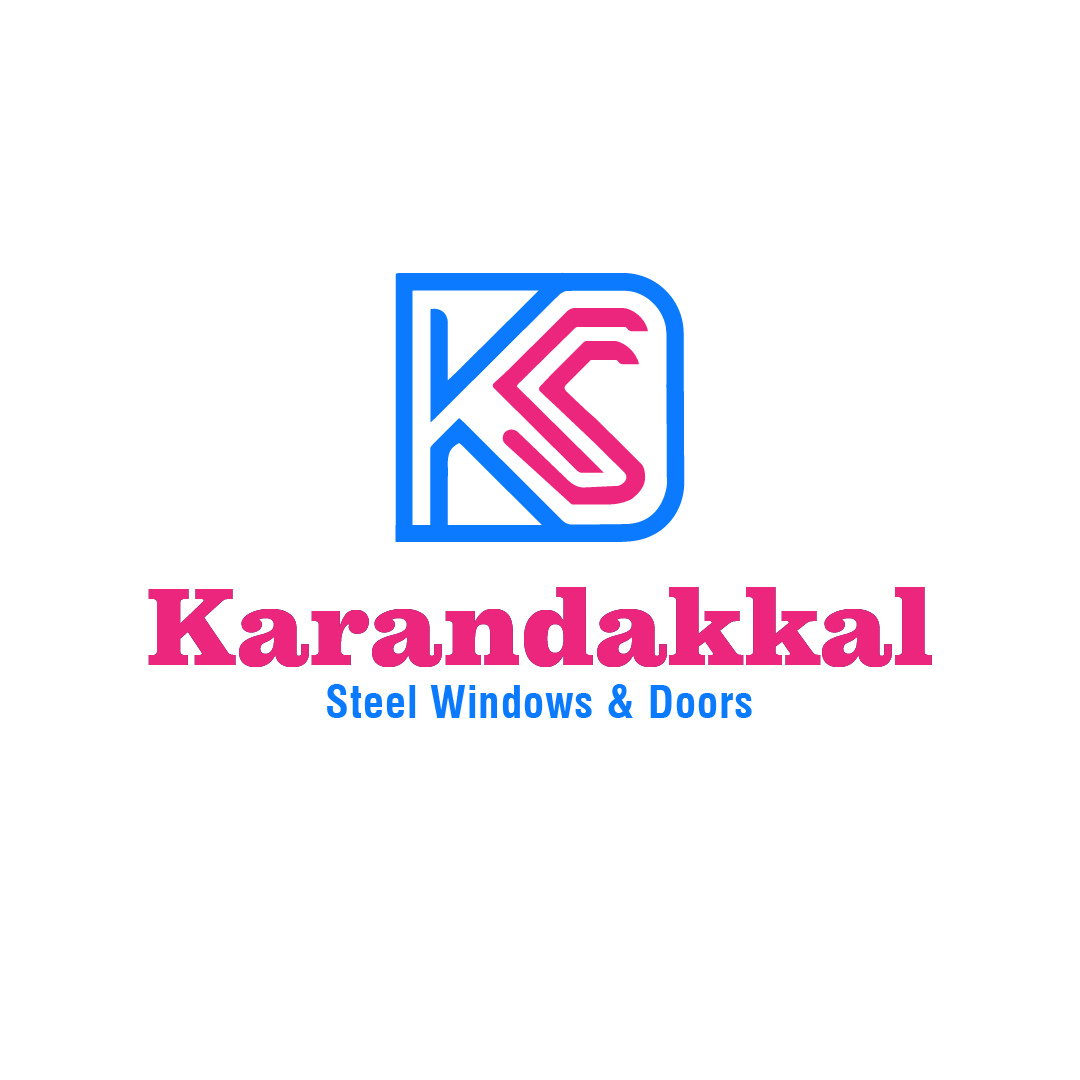 Karandakkal Steel Windows and Doors industrial logo design