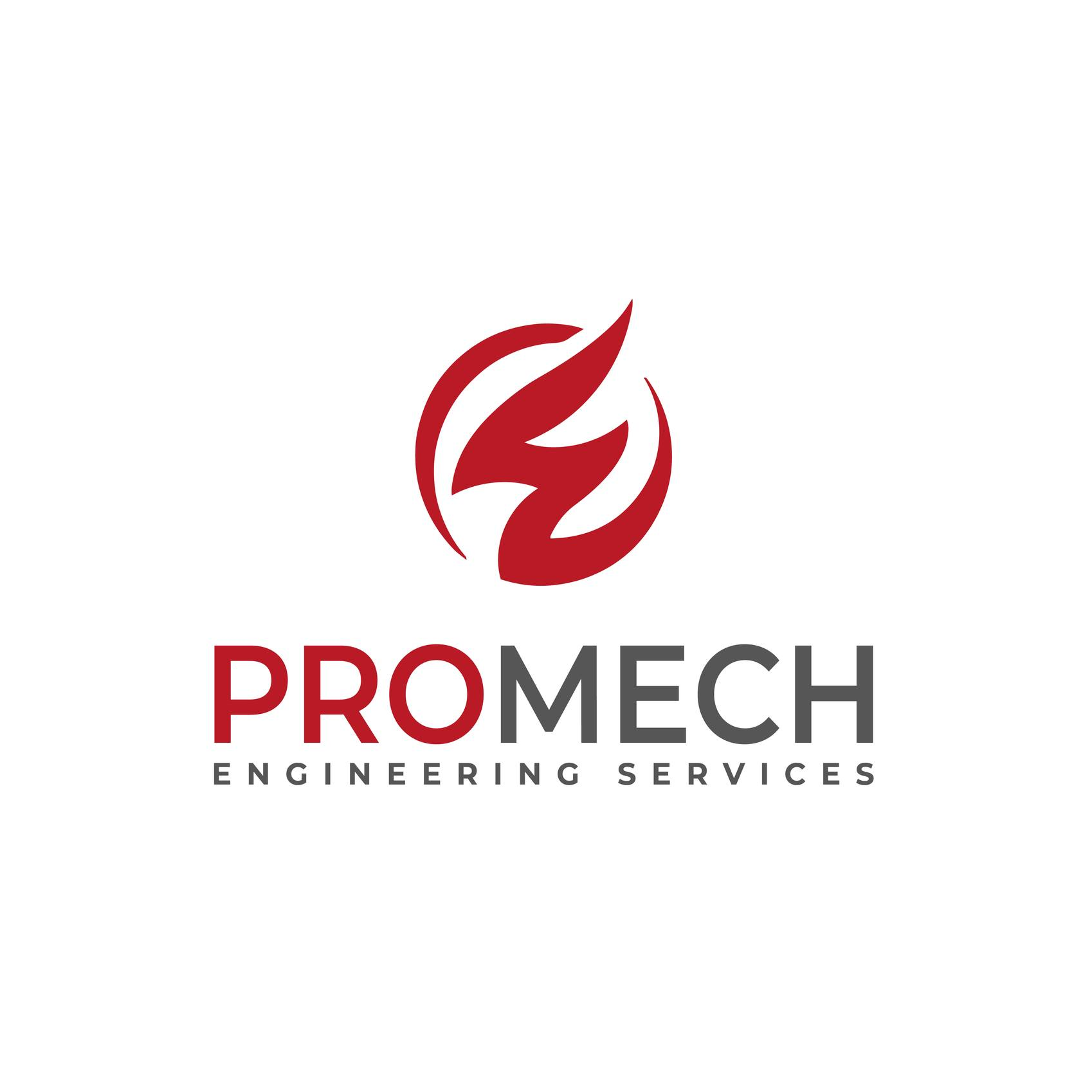 Promech Engineering Services modern engineering logo design