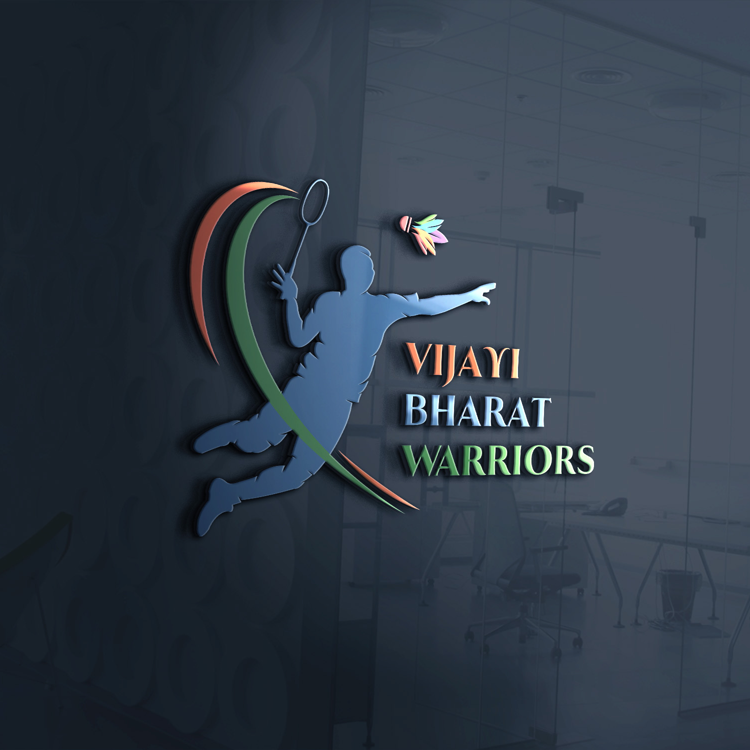 Vijay Bharat Warriors sports team logo design