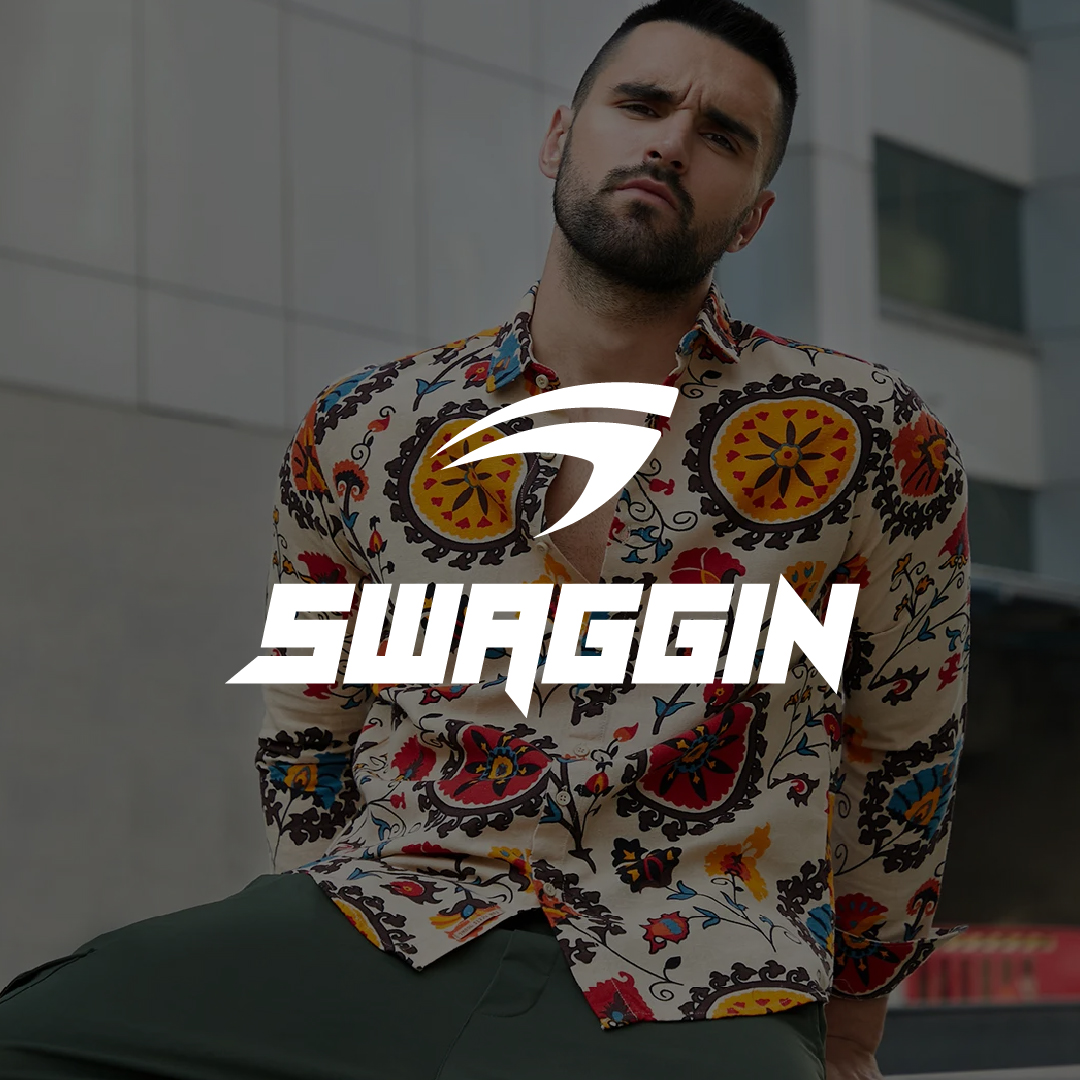 Modern streetwear fashion logo design for Swaggin brand