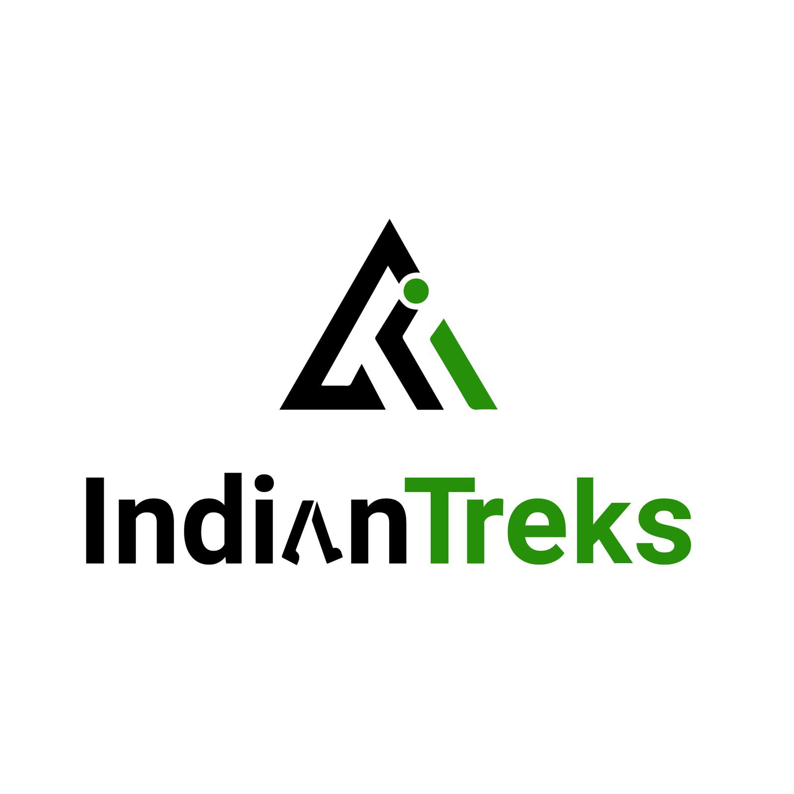 Adventure trekking logo design for Indian Treks travel brand