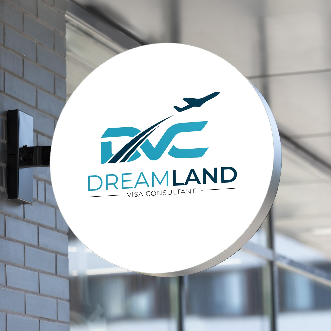 Professional logo design for Dreamland Visa Consultant immigration services