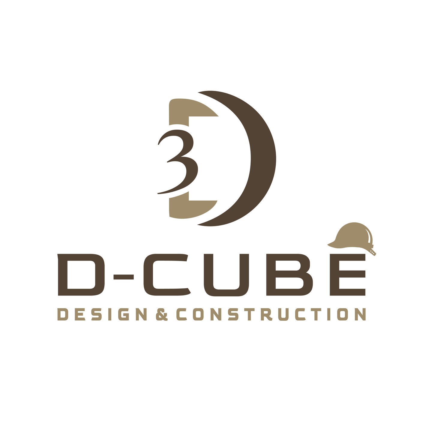 Professional construction and architecture logo design for D-Cube