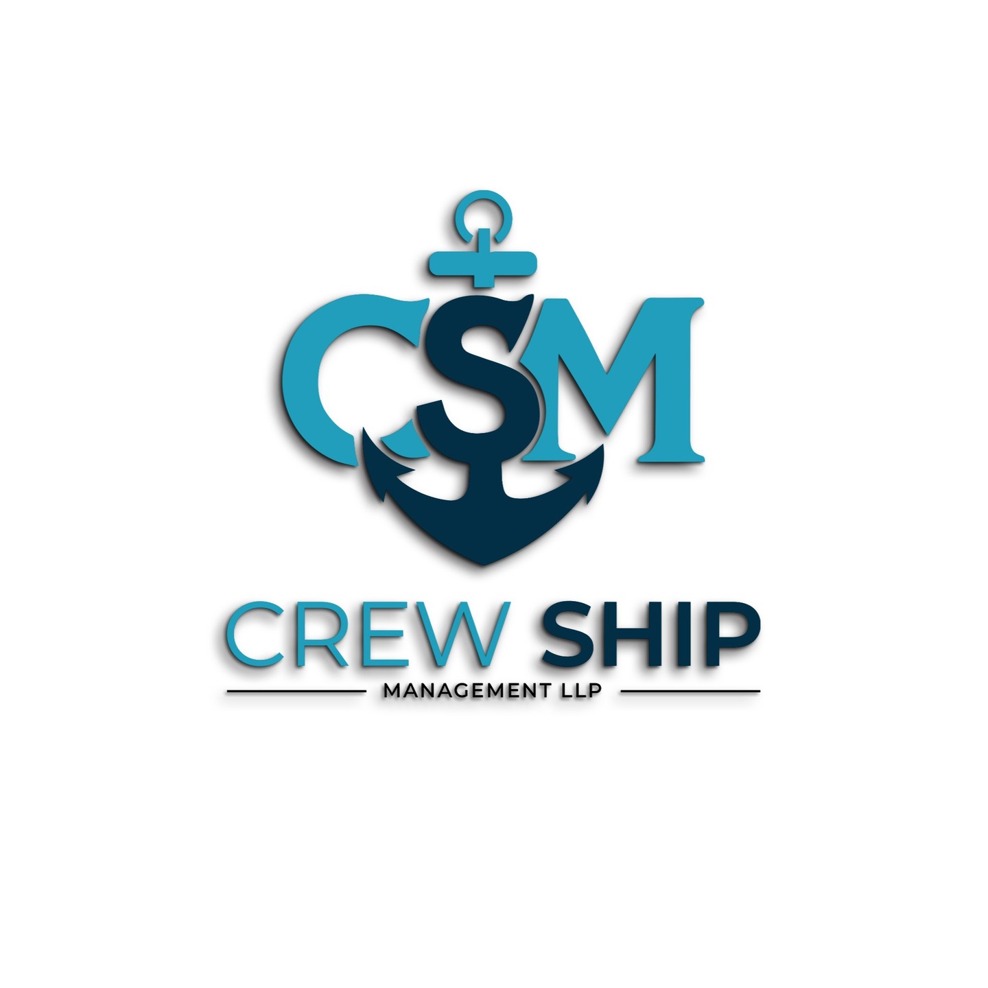 Maritime shipping and crew management company logo design