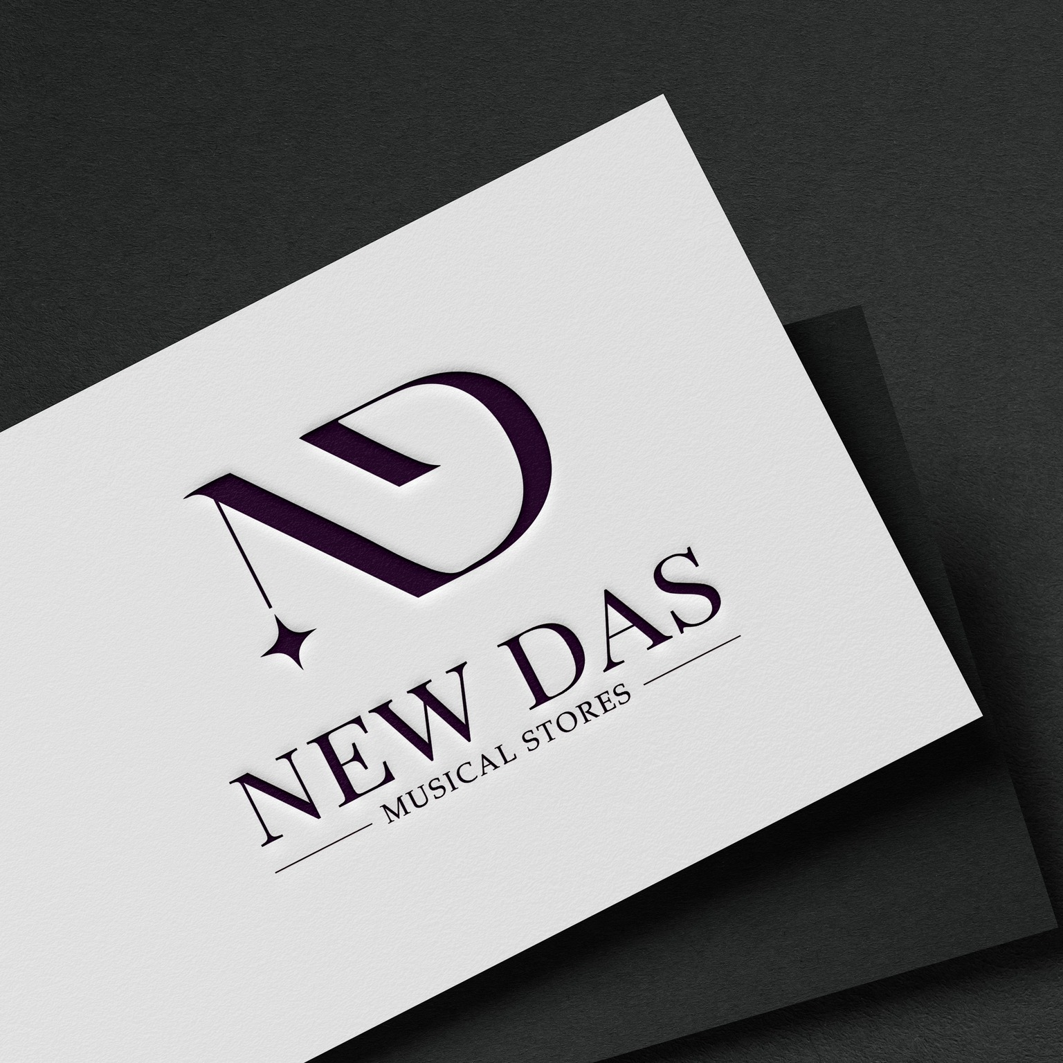 New Das Musical Stores professional music logo design