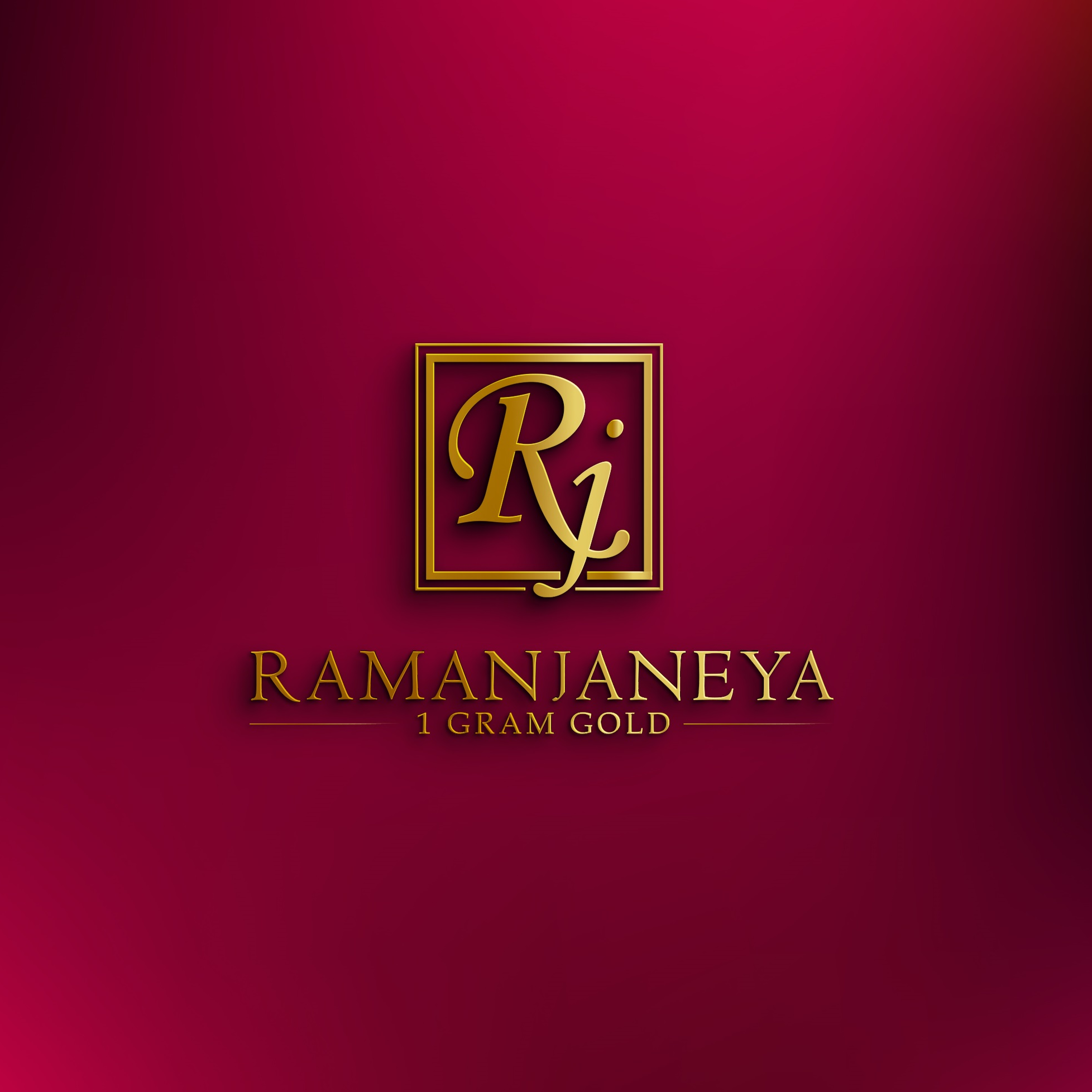 Ramanjaneya 1 Gram Gold luxury jewelry logo design