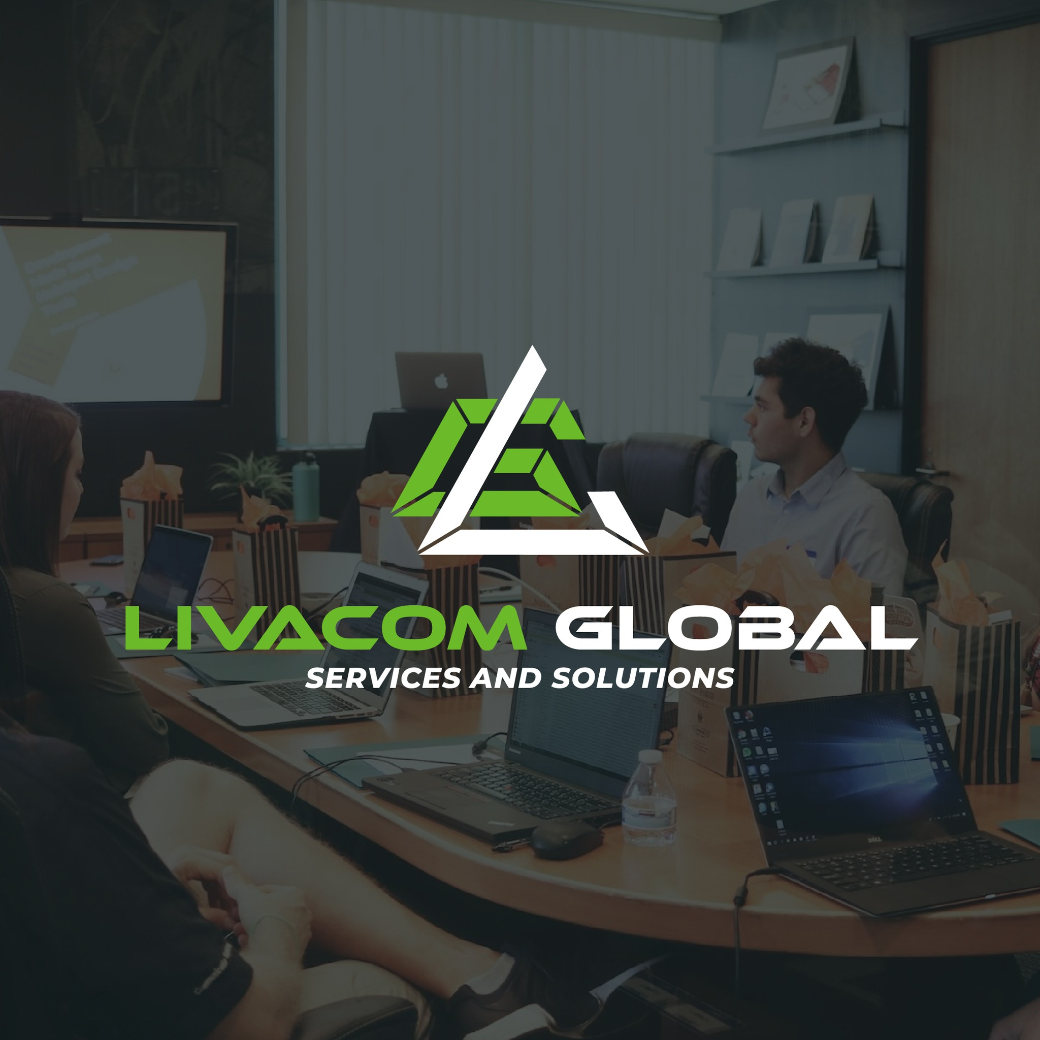 Livacom Global corporate logo design