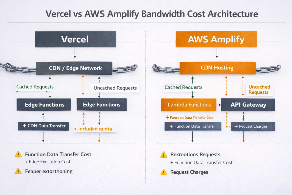 Vercel vs AWS Amplify bandwidth pricing trap comparison