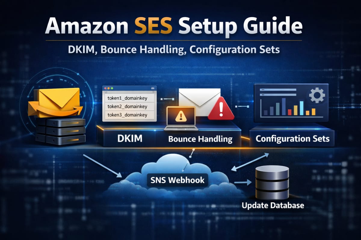 Amazon SES Setup Guide — DKIM, Bounce Handling, Configuration Sets