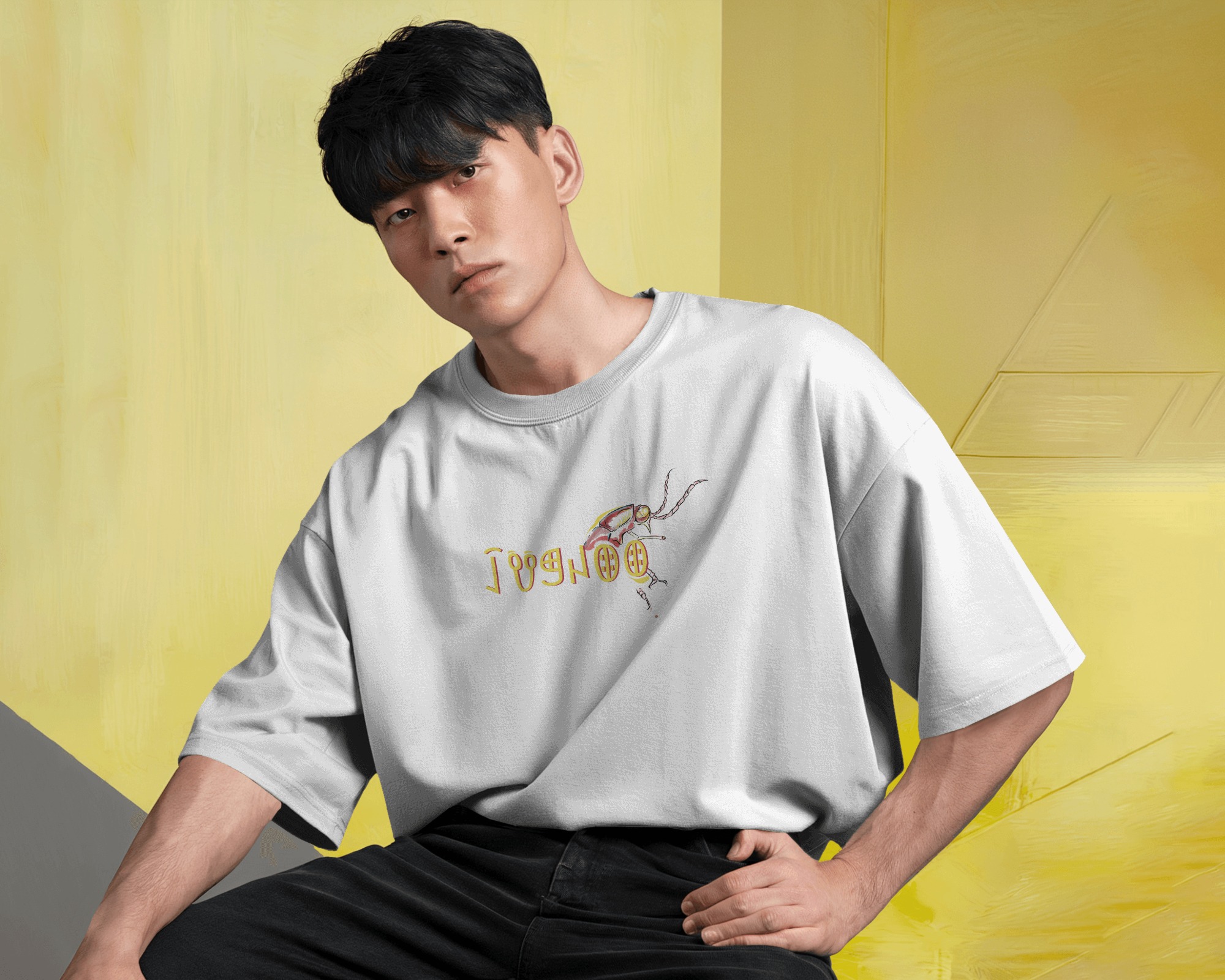 Ethereal Flight Mens Oversized T-shirt