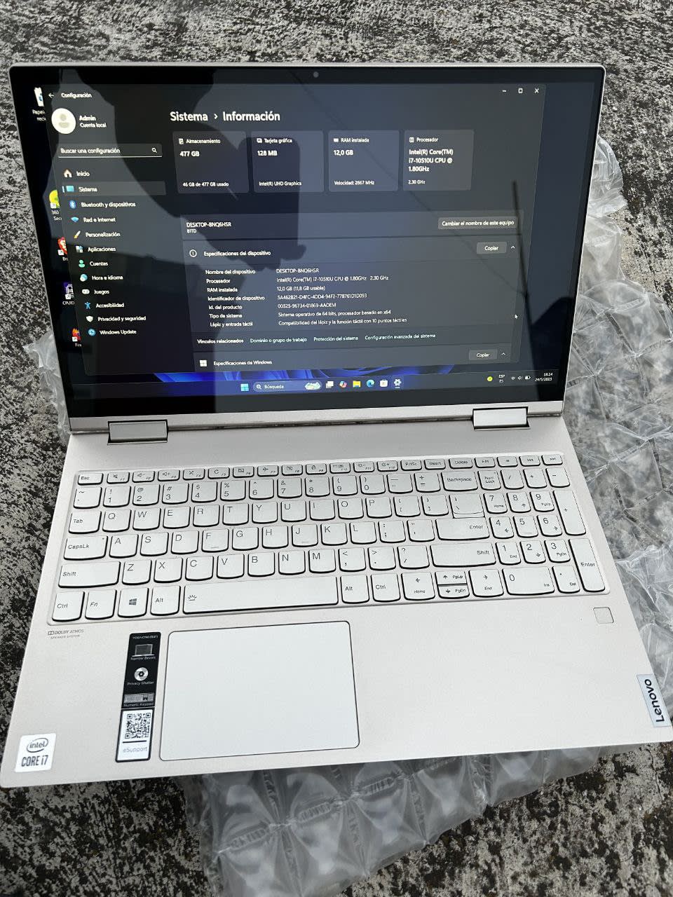 Lenovo YOGA - Core i7 10ma Generacion - 512 SSD - 12 GB - Chokhma Tech Riobamba