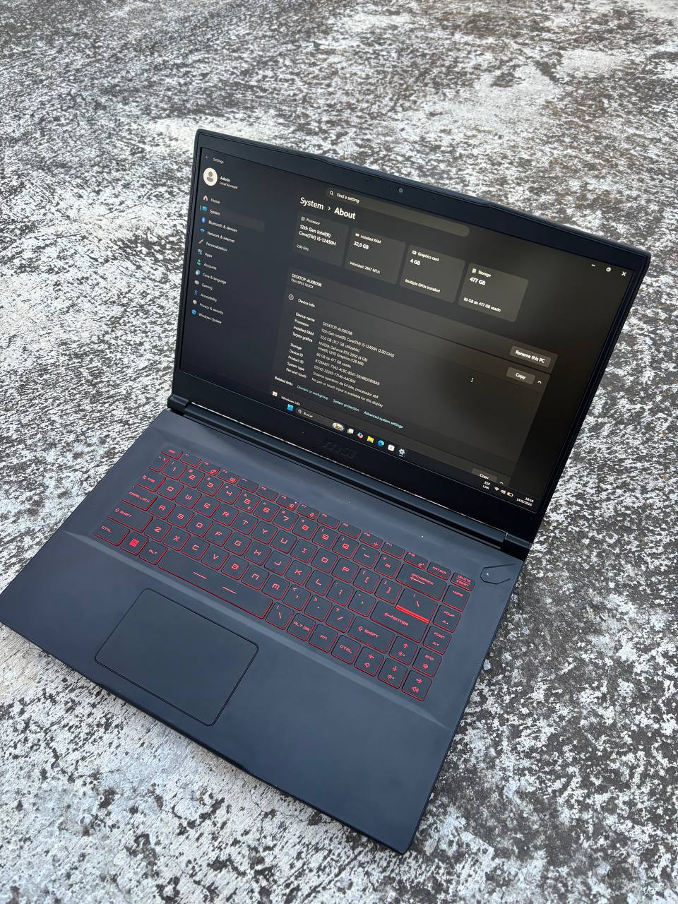 MSI Gamer - Intel Core i5 12va generación - 512 GB - 32 GB - Chokhma Tech Riobamba