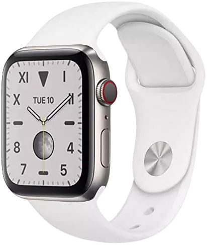 Reloj Apple Serie 5 (GPS + Celular), 40mm, Acero inoxidable con bucle milanés de acero inoxidable.
