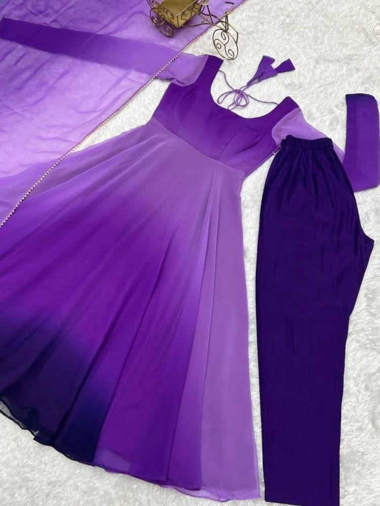 Royal Violet Dream Party Gown