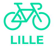 Logo vélo avec le nom de la ville.