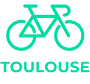 Logo vélo avec le nom de la ville.