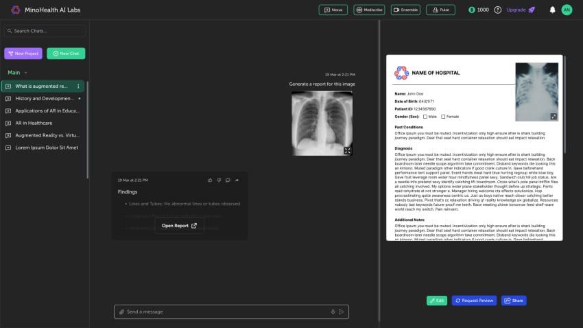 AI Medical Report Generation