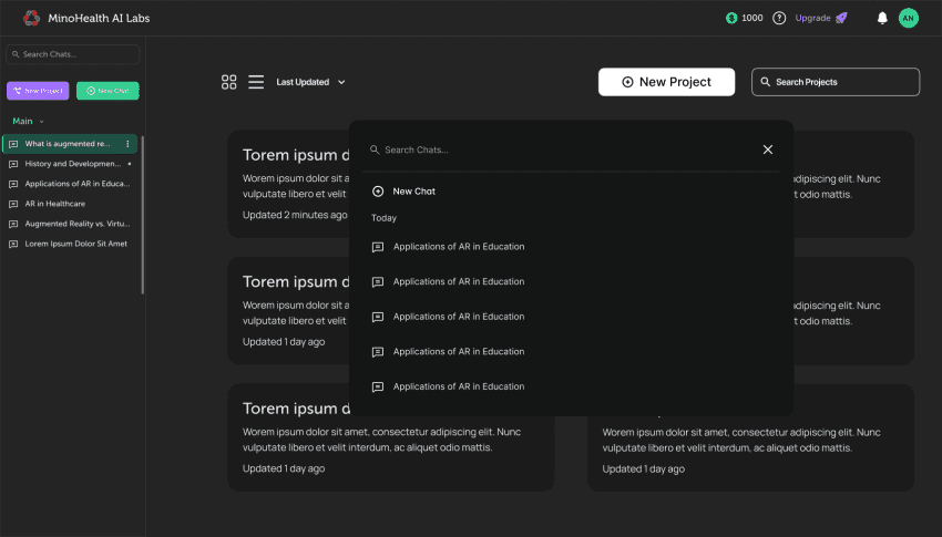 Integrated Chat and Search