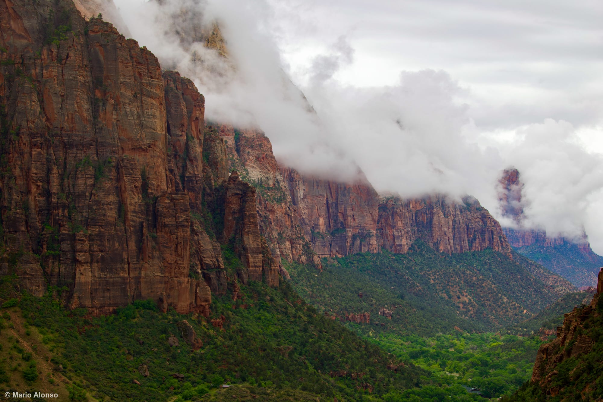Clouds Over Zion Canyon