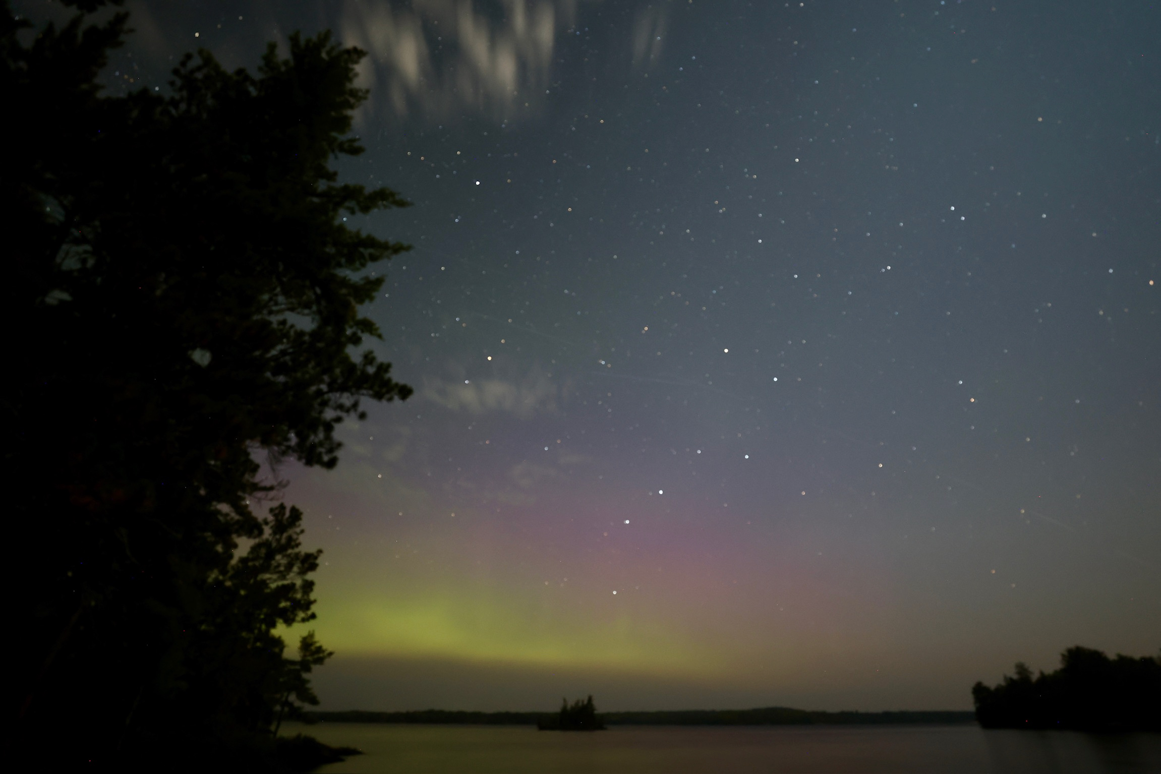 Northern Lights at sunrise 2