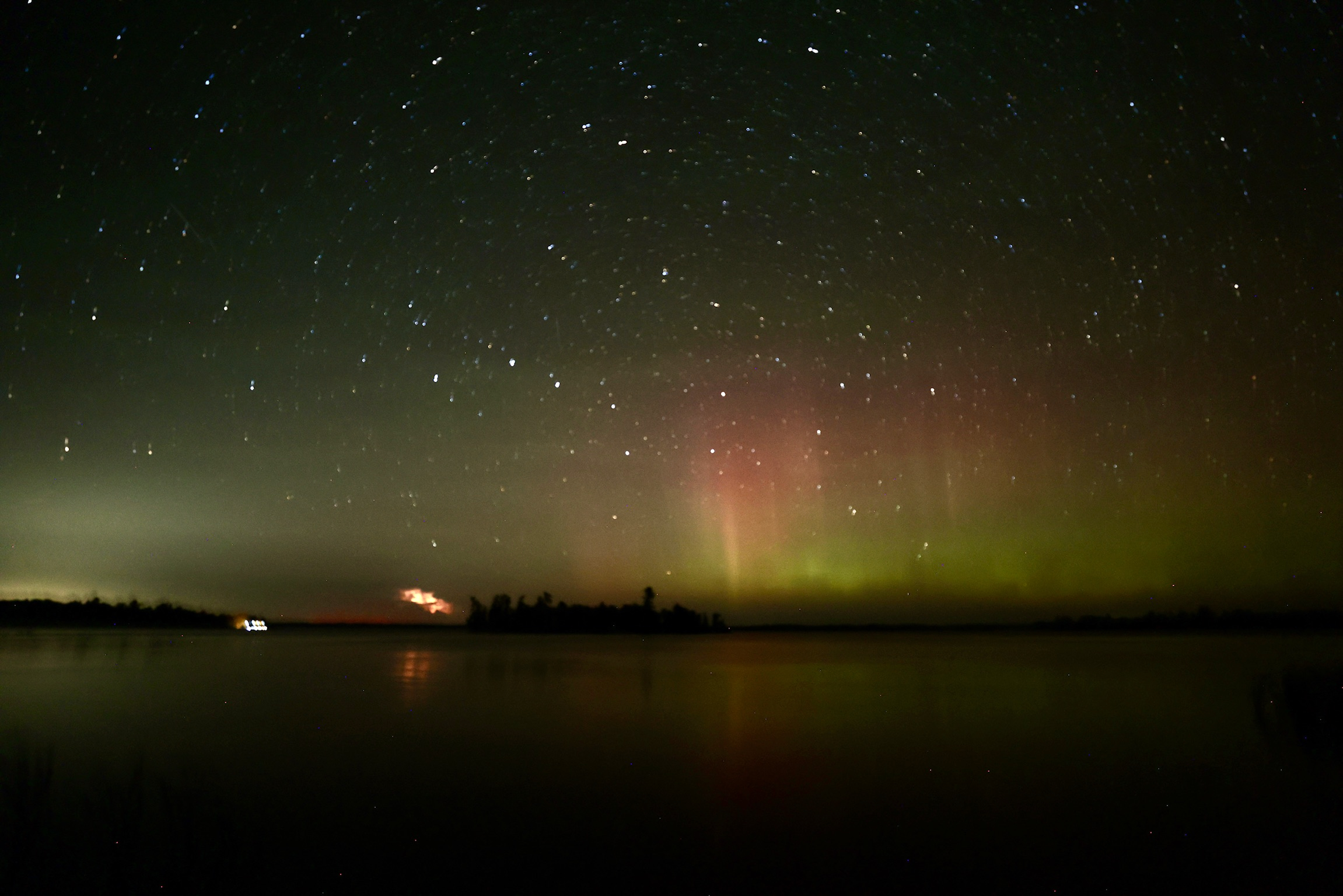 Aurora and Lightning