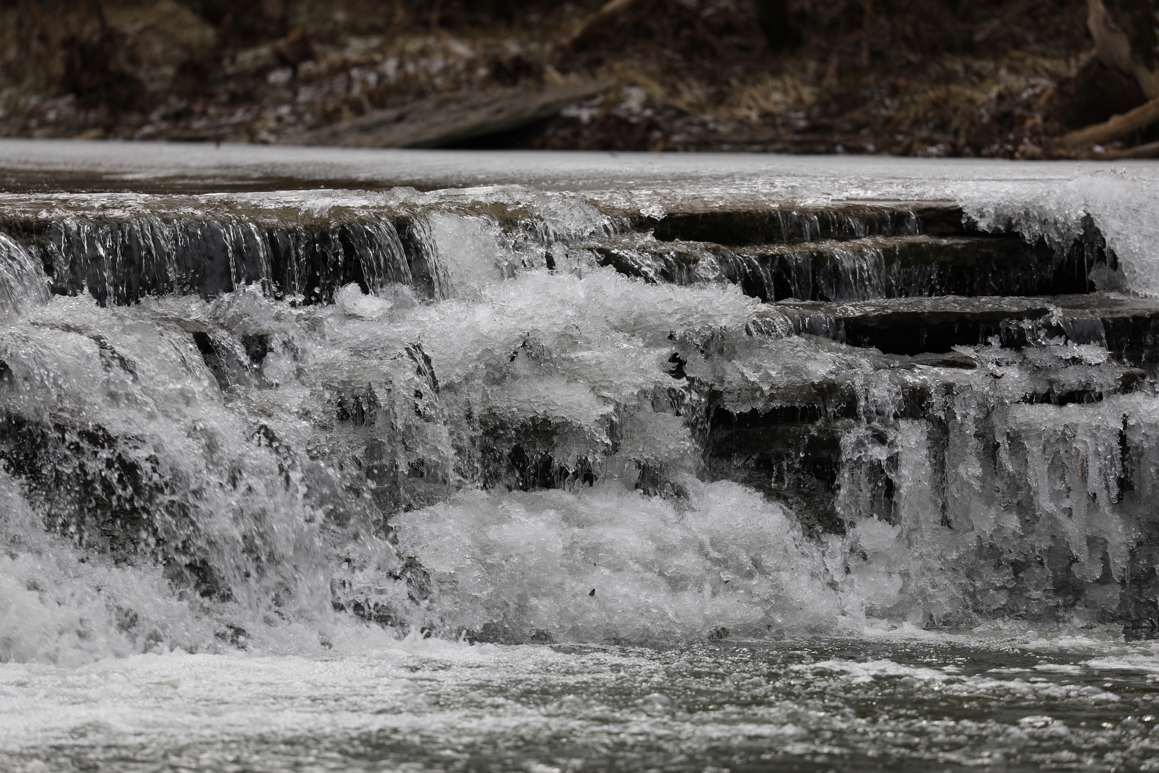 Frozen Waterfall at Caesar Creek