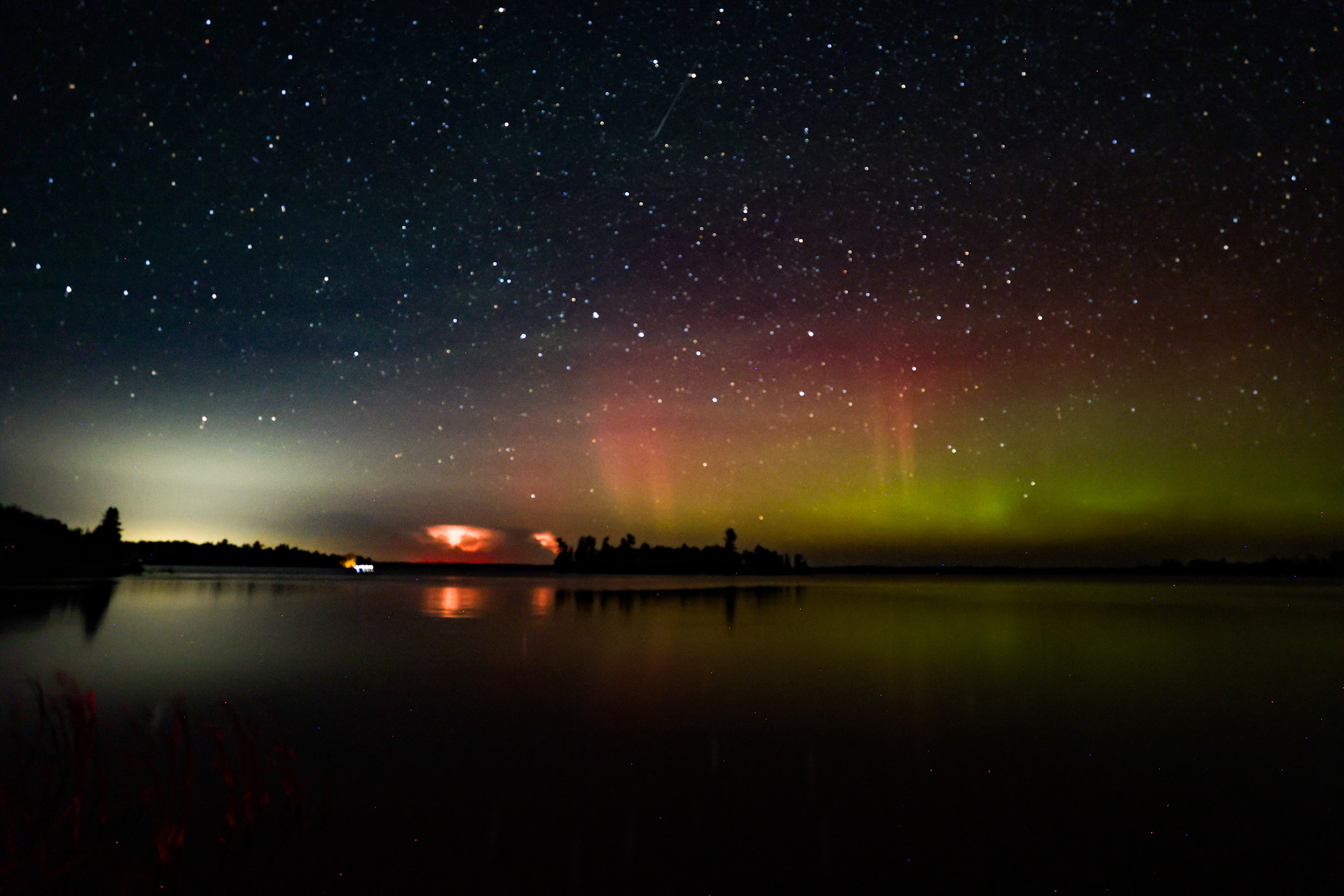 Aurora and Thunderstorm