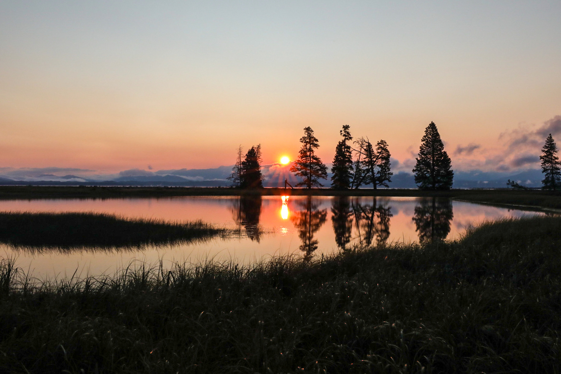Yellowstone Sunrise at Gull Point