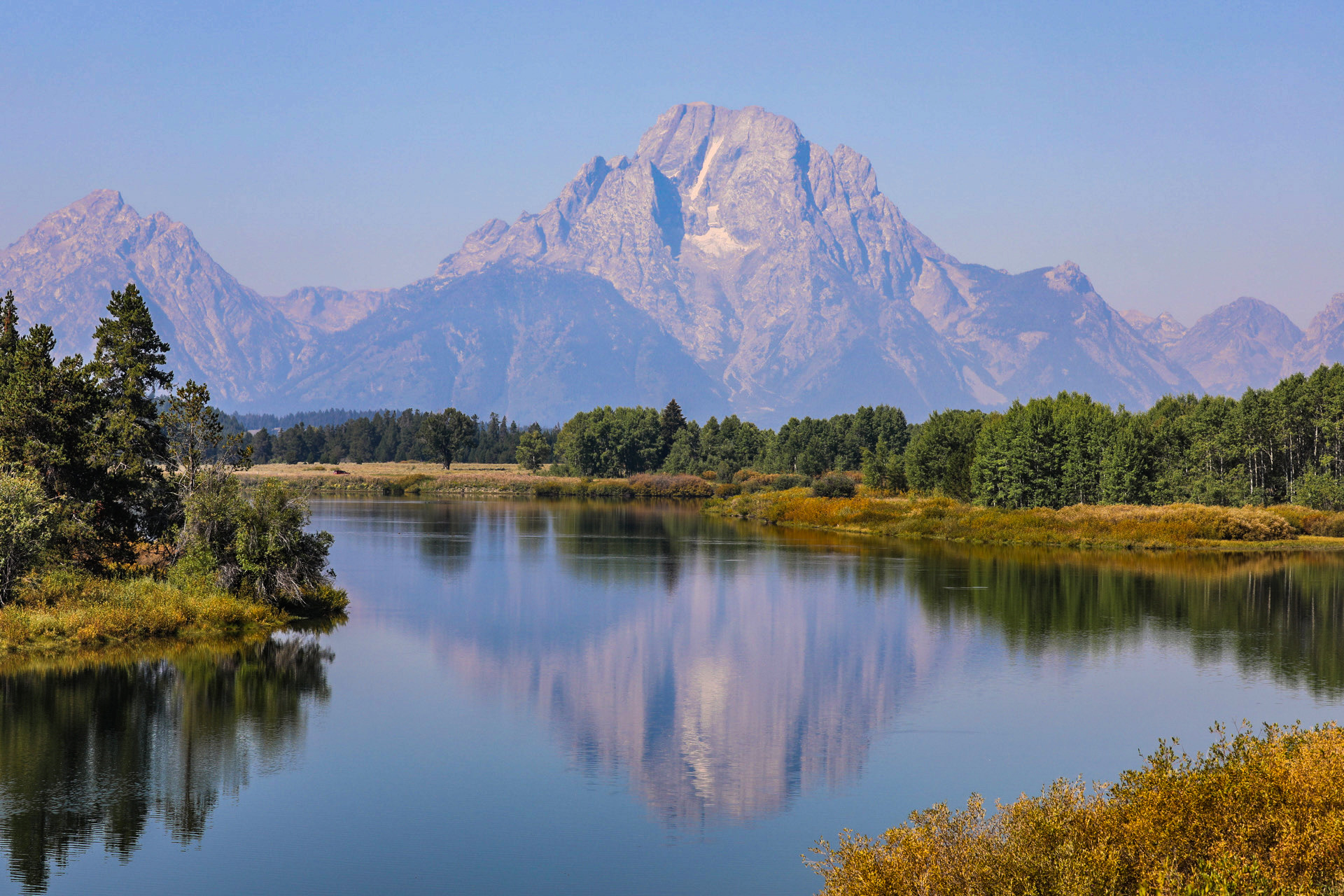 Teton Reflection on Snake River