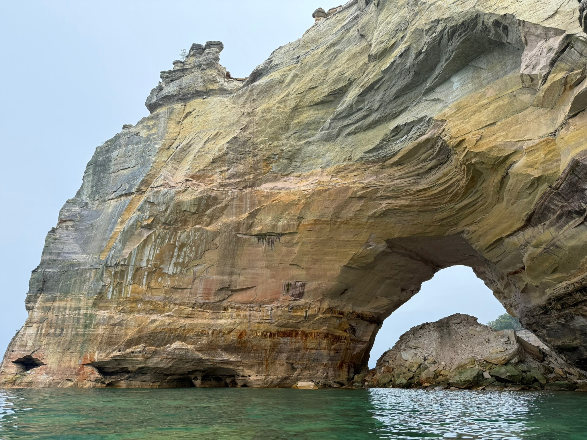 Chapel Rock Arch from Lake
