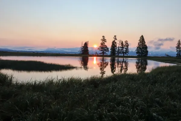 Yellowstone Sunrise Reflections