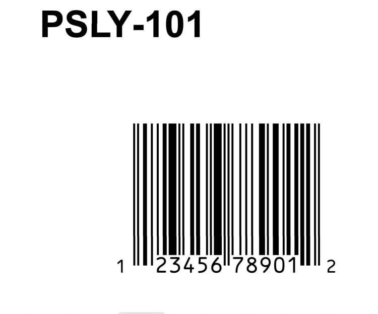 UPC barcode label example showing crystal-clear scan-ready barcodes