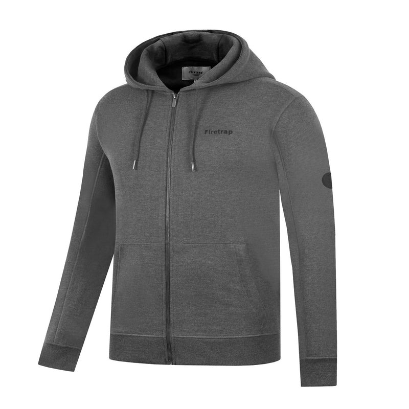 Zipper Front Fleece Hoodie