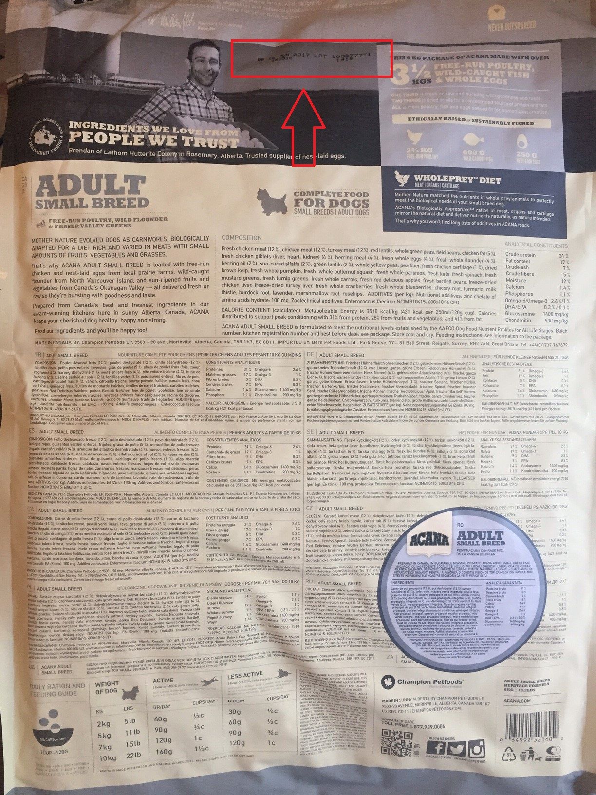 termen de valabilitate hrana acana adult talie mica
