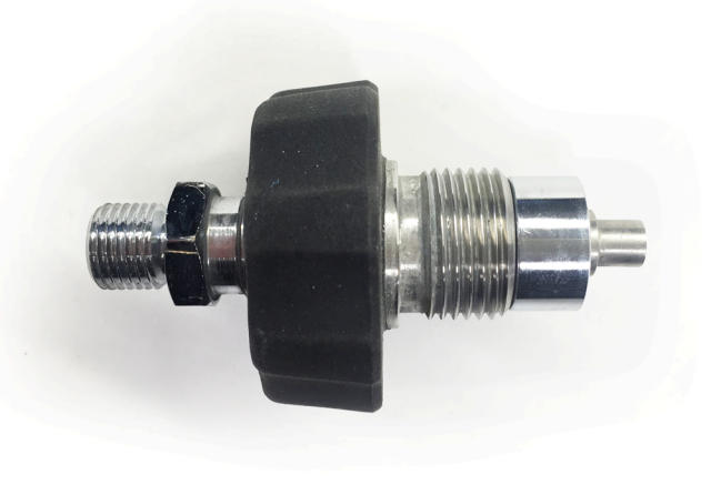 DIN 300 BAR MALE 1/4" WITH FLOWSTOP