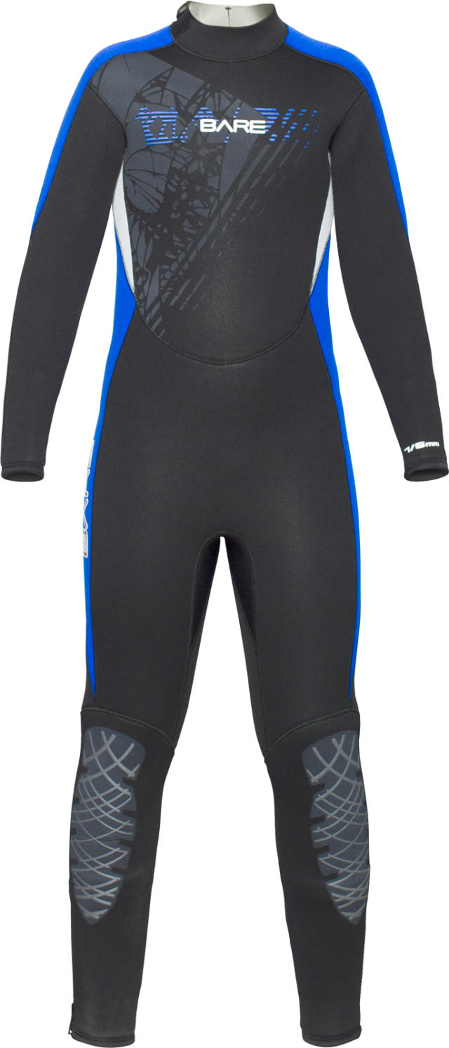 BARE 5/4MM MANTA FULL BLUE NEOPREN VÅDDRAGT JUNIOR