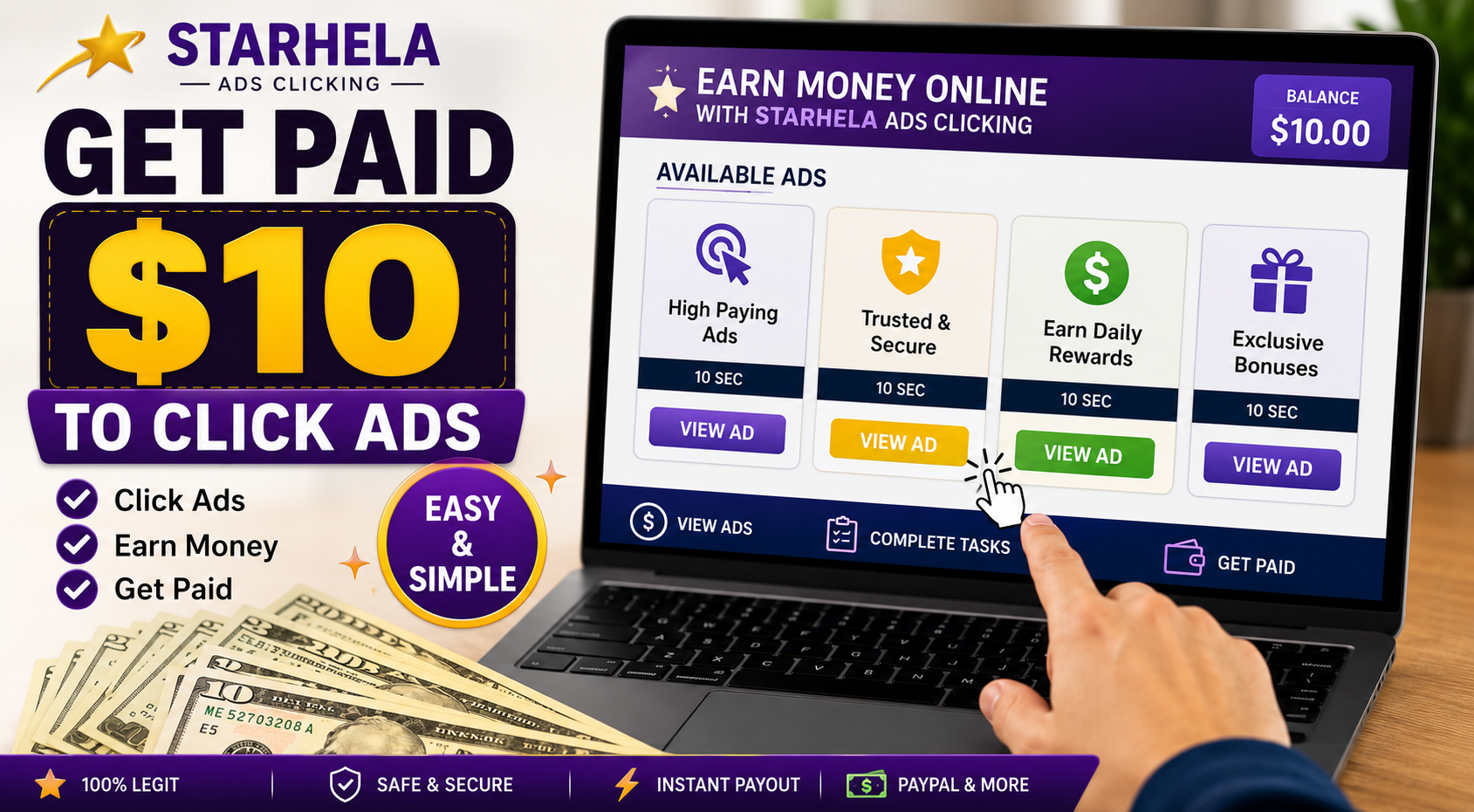 Earn money clicking ads online Africa
