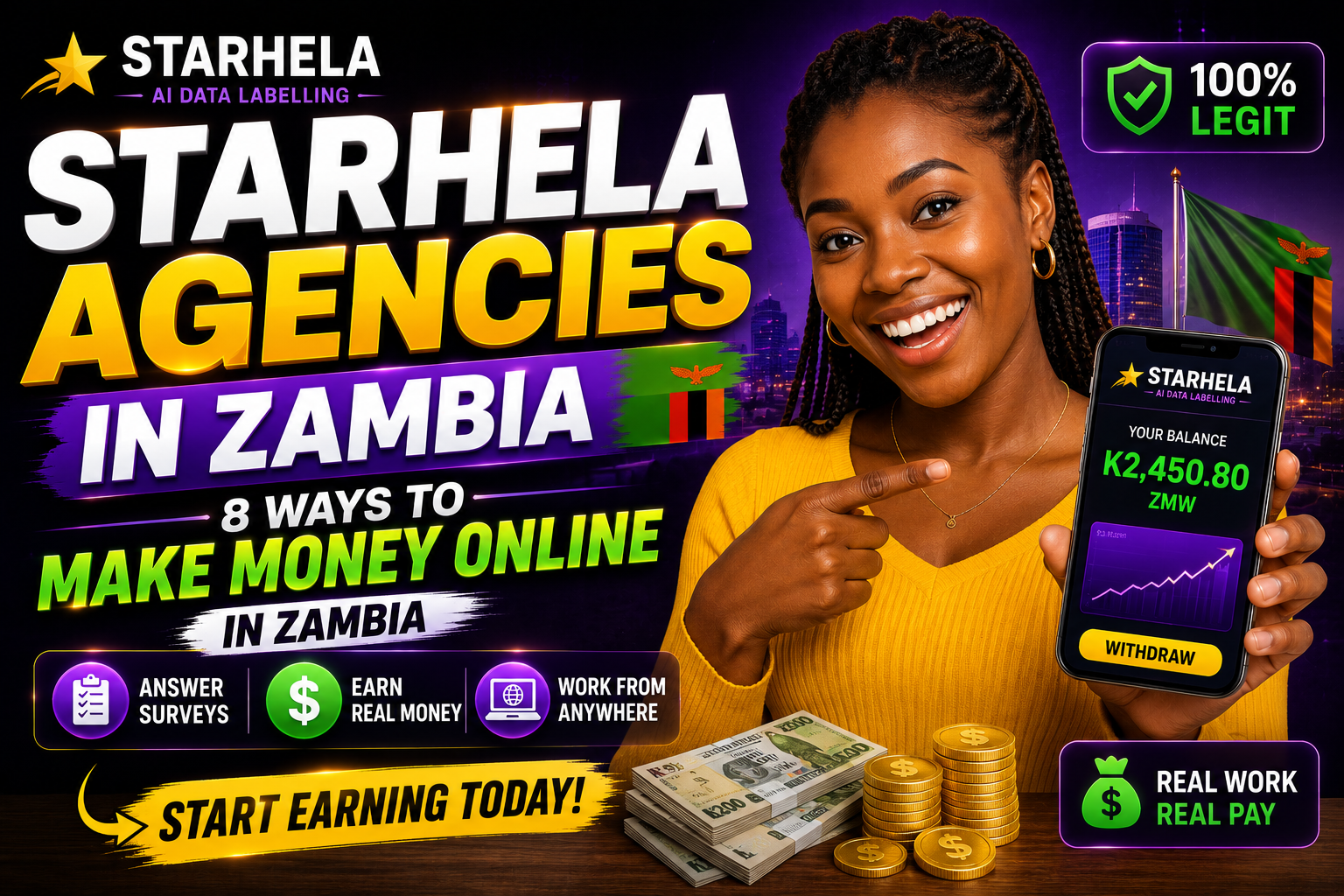 StarHela Zambia earning illustration