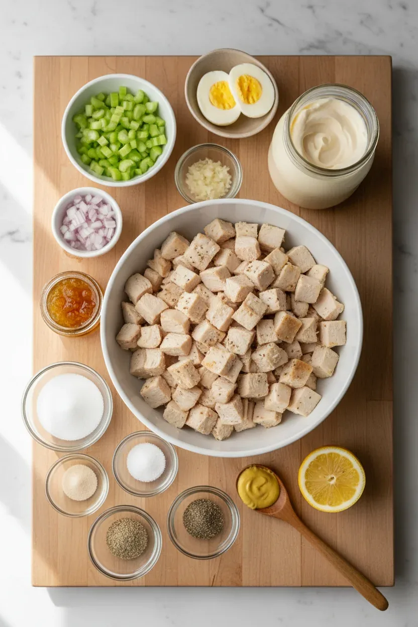 Ingredients for Chicken Salad Chick Recipe