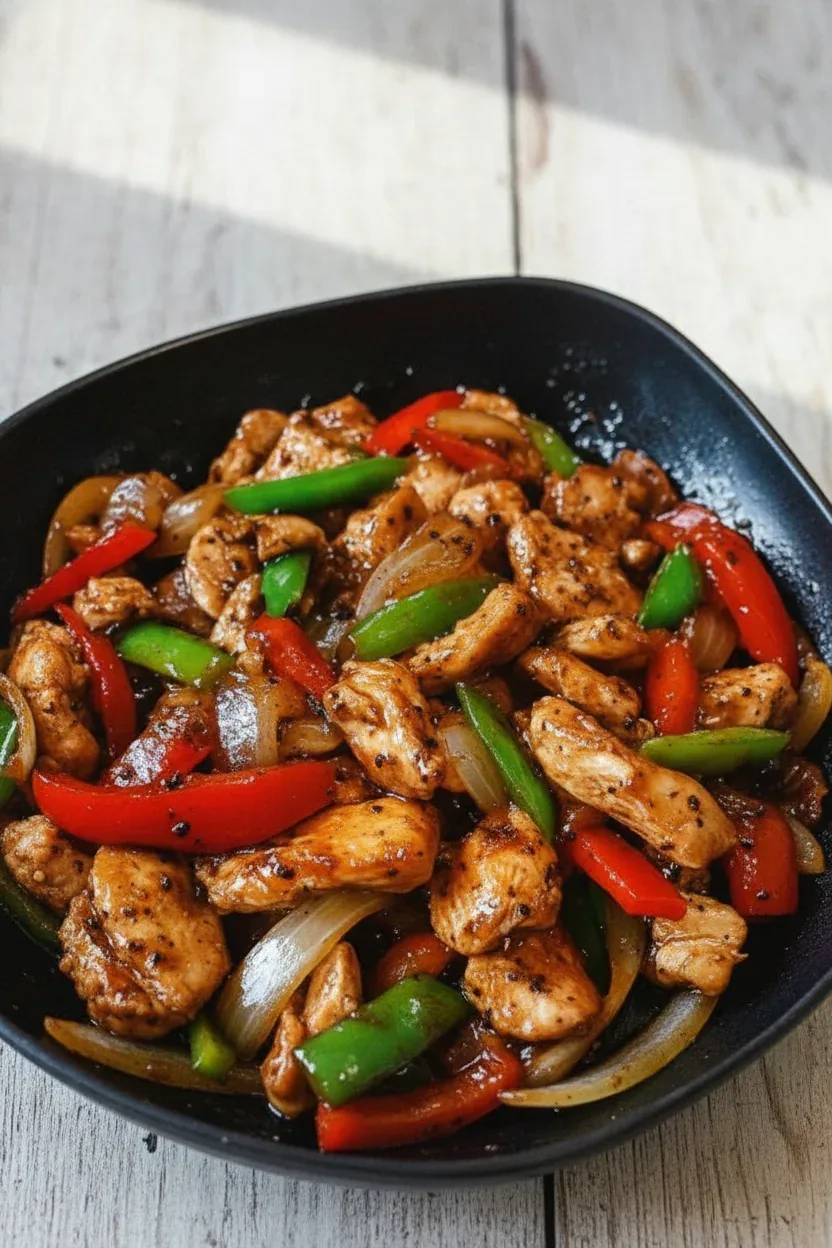 Black Pepper Chicken Stir-Fry